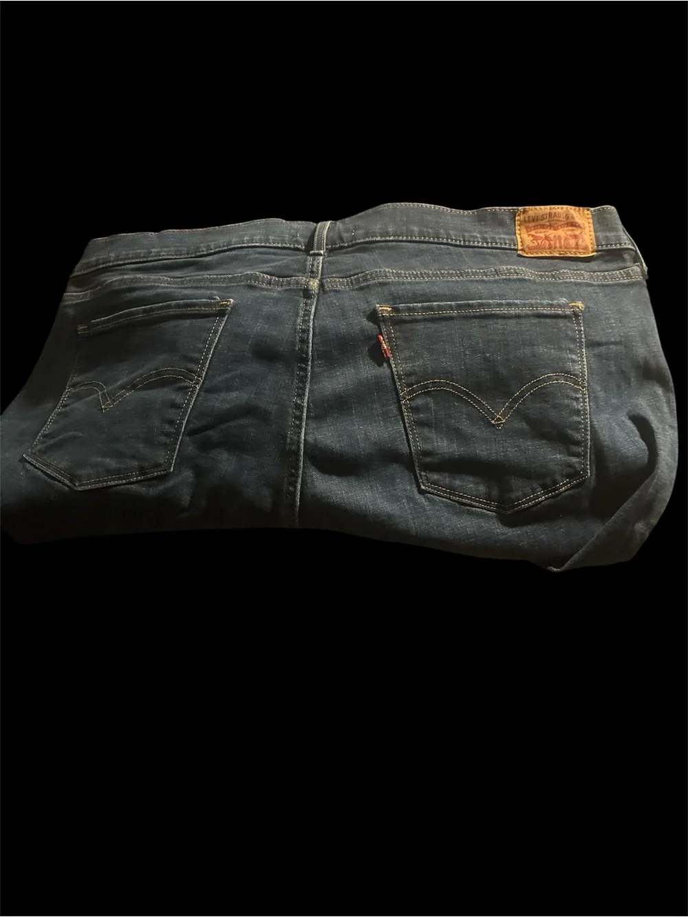Levi's Classic Straight Leg Jeans Dark Wash Plus Size 20W